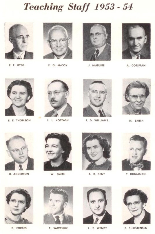 More teaching staff from the 50's